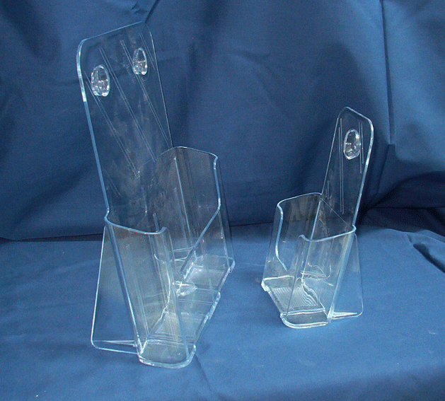 The Brochure Holders freestanding on a flat surface