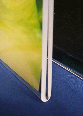 Detail of the u-shaped bend of all the Poster Holders