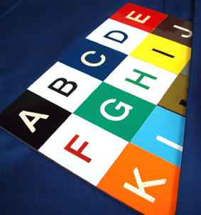 A wide selection of colour combinations with PVC engraving