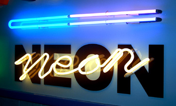 An interesting combination between Acrylic Flat Letters and Neon Letters