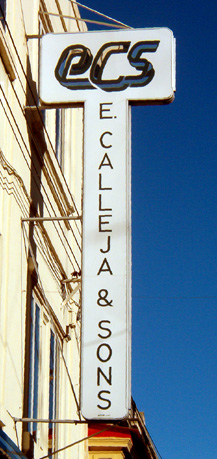 A good example of a large sign with a galvanised metal box