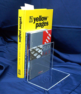 Use our L-shaped Book Holder to hold your books straight