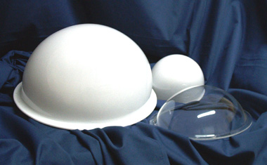 We can provide you with acrylic domes in circular or eliptical shape
